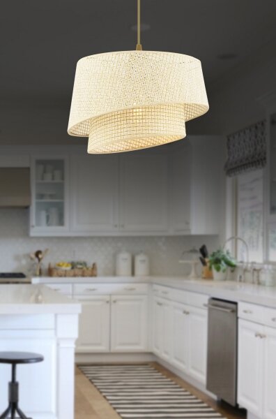 Vисяща лампа на кабел BARETTE 1xE27/60W/230V кремава