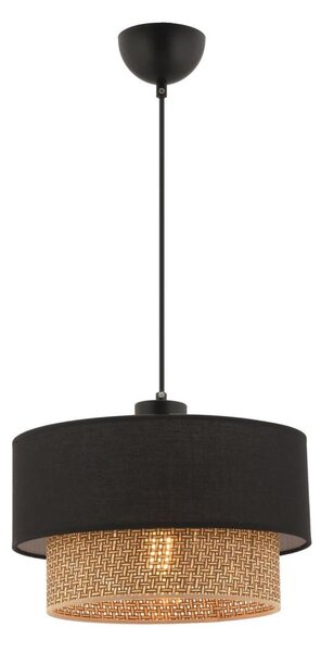Висяща лампа на кабел ECHO 1xE27/60W/230V черна/кафява