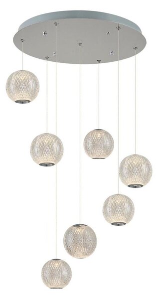 LED полилей на кабел CREMONA 7xLED/5W/230V 3000K матов хром