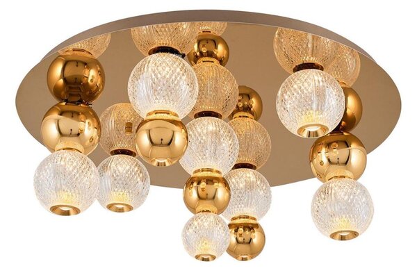 LED таванно осветително тяло CREMONA LED/37W/230V 3000K златисто