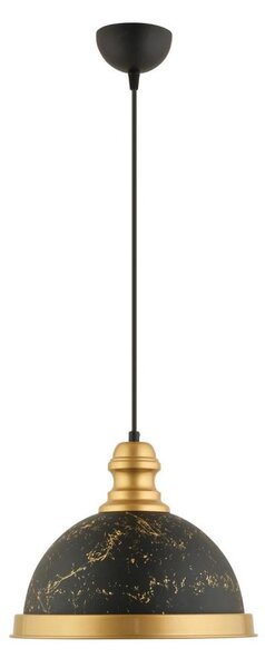 Полилей на кабел MONZA 1xE27/40W/230V Ø 29 см черен/бронзов