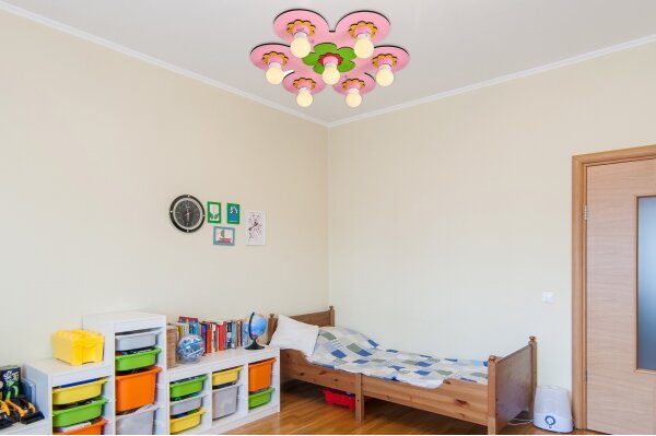 Детско таванно осветително тяло LUCCA 7xE27/24W/230V розово
