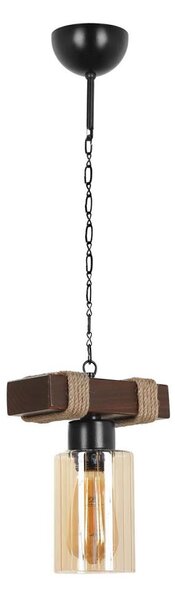 Полилей на верига JASMIN 1xE27/40W/230V кафяв/бежов
