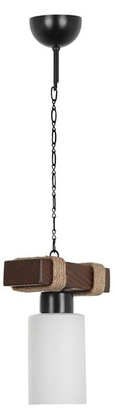 Полилей на верига JASMIN 1xE27/40W/230V кафяв/бял