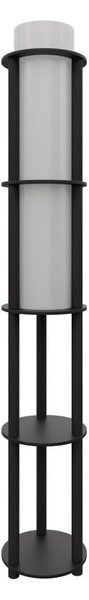 Подова лампа с полици NOTO 1xE27/40W/230V черна