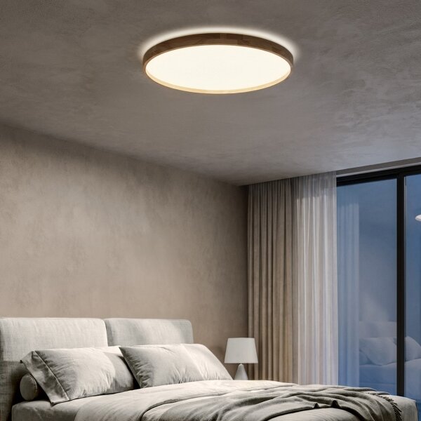 Brilagi - LED димируемо осветително тяло ALSON LED/72W/230V 3000-6500K дъб Ø 78 см + дистанционно управление