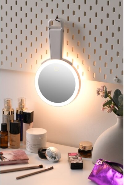 Immax 09103L - LED+CCT димируемо козметично огледало SWEET LED/3W/5V бяло