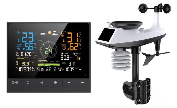 Immax NEO 07528L - Професионална метеорологична станция 7 в 1 NEO LITE SMART 5V/2xAAA + 3xAA