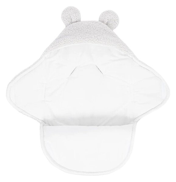 Бебешко одеяло от шерпа в цвят слонова кост 45x80 cm – Meowbaby