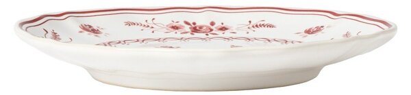 Червена/бяла десертна глинена чиния ø 17 cm Vila – Costa Nova