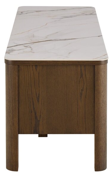 Кафява маса за телевизор от декор от дъб 120x45x40 cm Southampton – Actona
