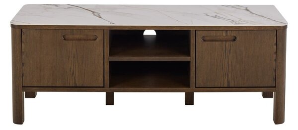 Кафява маса за телевизор от декор от дъб 120x45x40 cm Southampton – Actona