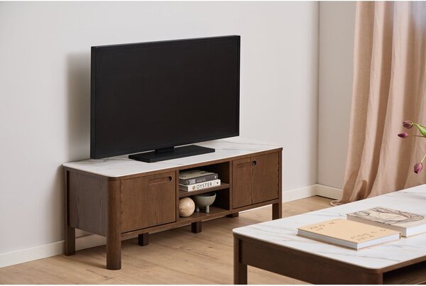 Кафява маса за телевизор от декор от дъб 120x45x40 cm Southampton – Actona