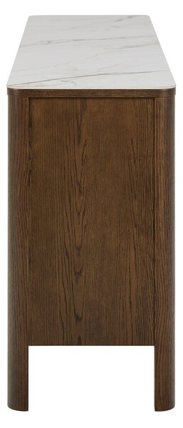 Кафяв скрин от декор от дъб 160x75x40 cm Southampton – Actona