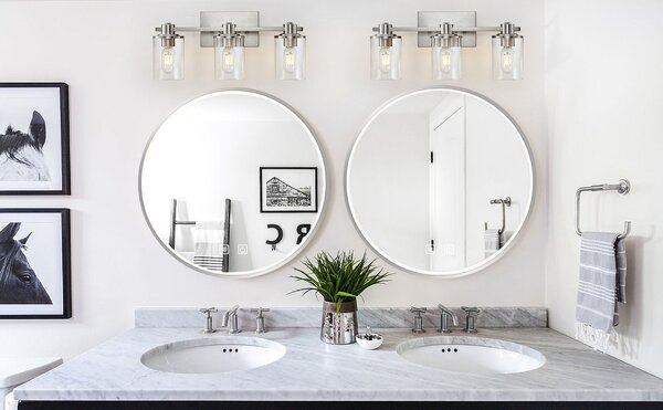 Огледало LED 50cm MMJ BRUSH SILVER
