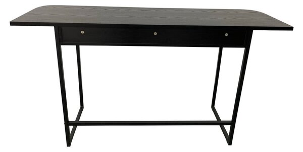 Черна конзолна маса от декор от ясен 40x140 cm Darlington – Actona
