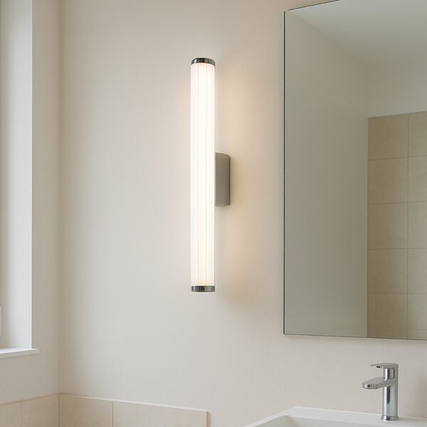 Ретро стенна лампа Gunmetal 60.4cm вкл. LED IP44 - Coco