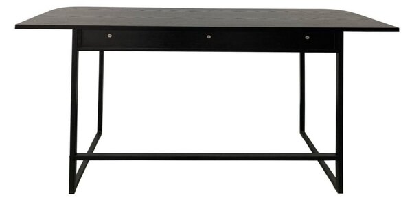 Черна конзолна маса от декор от ясен 40x140 cm Darlington – Actona