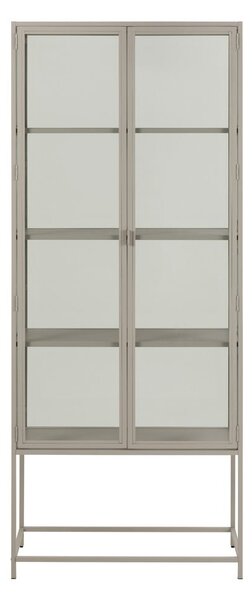 Сива витрина 77x186x35 cm Seaford – Actona