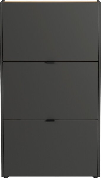 Антрацитна накланяща се стойка за обувки 71x127x22 cm Ameca – Germania
