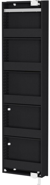 Антрацитен шкаф за коридор 50x195x18 cm Rotary – Germania