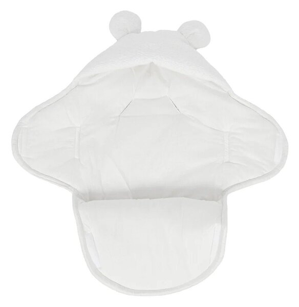 Бяло бебешко одеяло от букле 45x80 cm – Meowbaby