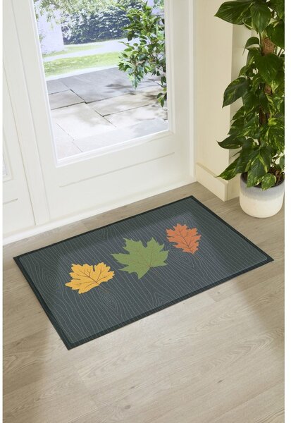 Изтривалка 40x70 cm Autumn Leaves on Green – Artsy Doormats