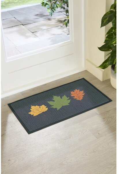Изтривалка 40x70 cm Autumn Leaves on Green – Artsy Doormats