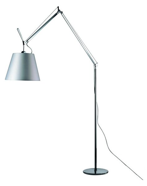 Artemide - Tolomeo Mega Подова Лампа Ø320 Сив Satin/Черно Artemide