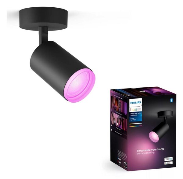 Philips - LED RGBW Димируем спот Hue FUGATO 1xGU10/4,2W/230V черен