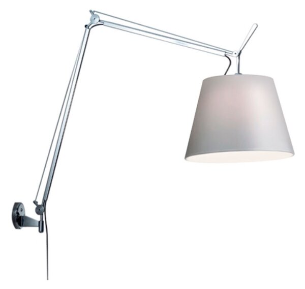 Artemide - Tolomeo Mega Стенна Лампа c Димер Ø320 Алуминий c Сив Artemide