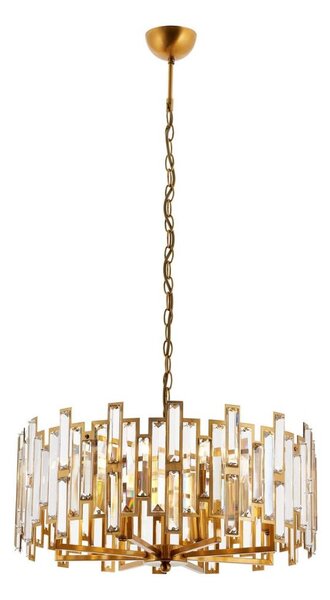 Полилей на верига CRYSTALLINE 6xE14/40W/230V меден