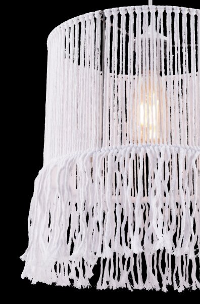 Vисяща лампа на шнур NESS MACRAME 1xE27/40W/230V бяла