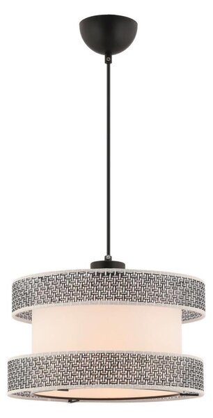 Висяща лампа на кабел HALO 1xE27/60W/230V кремава/сива
