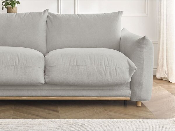 Светлосив сгъваем диван 234 cm Ernest – Bobochic Paris