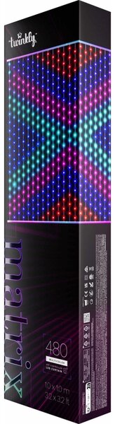 Twinkly TWW480STP-TEU - LED RGB Димируем Коледна завеса LED 1x1 м Wi-Fi