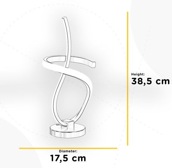 ONLI - LED Настолна лампа KIRA LED/12W/230V 4000K 38,5 см златист