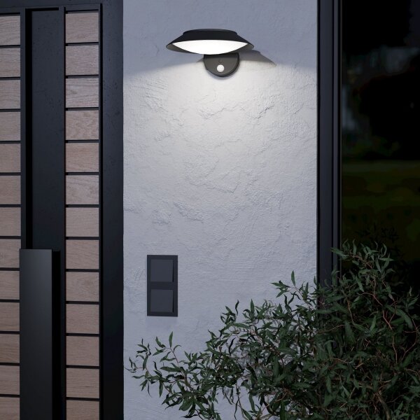 Eglo 901079 - LED соларно стенно осветително тяло със сензор CERRISI LED/7W/3,7V IP44