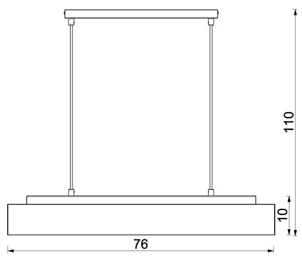 Пендел MAISON 4xGU10/8W/230V кафяв