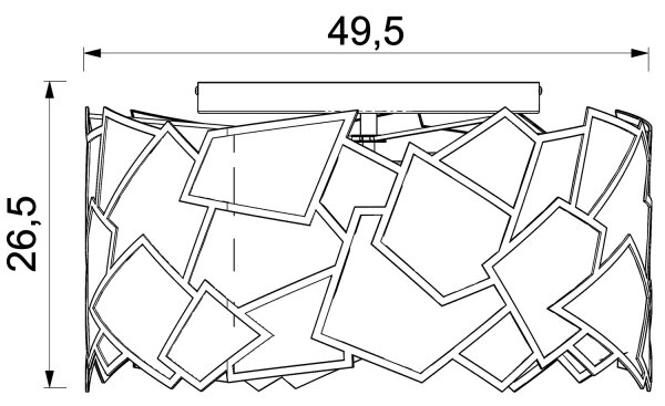 Плафон CAMO 3xE27/15W/230V златист