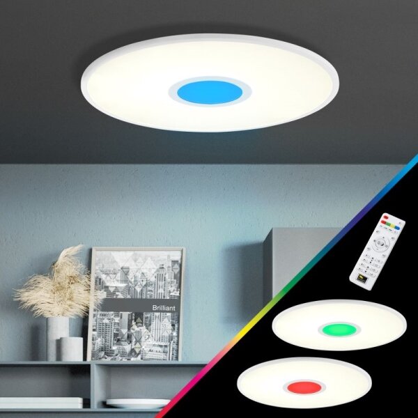 Brilliant - LED RGBW Димируем плафон ODELLA LED/24W/230V + д.у