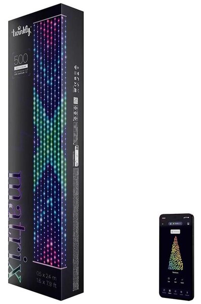 Twinkly TWW500STP-TEU - LED RGB Димируем Коледна завеса MATRIX 500xLED Wi-Fi