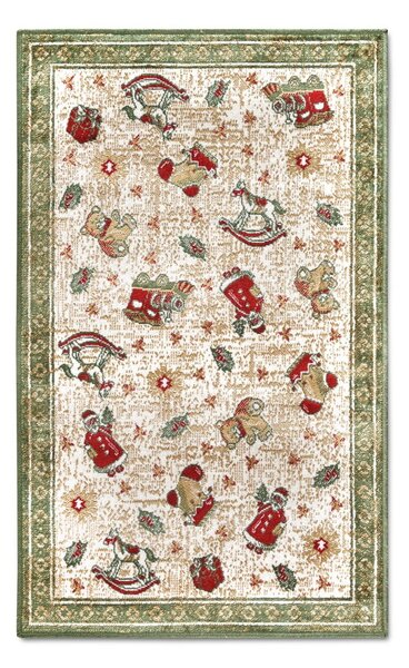 Зелен килим с коледен мотив със смес от памук 50x80 cm Toy's Delight Green Christmas – Villeroy&Boch