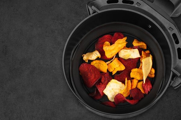 MAKU Сгъваема силиконова кръгла кошница за Air Fryer - Ø 20 см