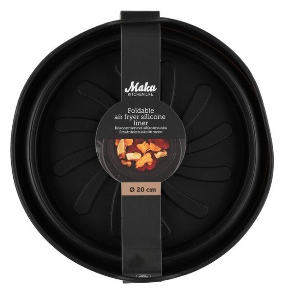 MAKU Сгъваема силиконова кръгла кошница за Air Fryer - Ø 20 см