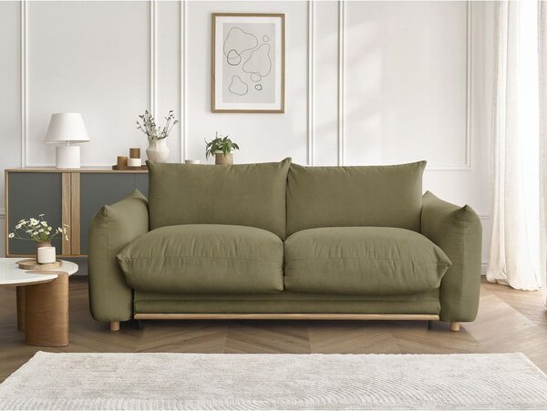 Зелен сгъваем диван 234 cm Ernest – Bobochic Paris