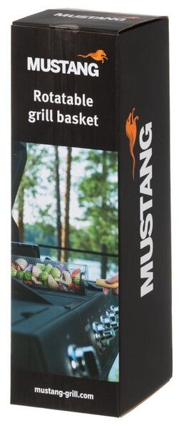 MUSTANG Въртяща/цилиндрична BBQ кошница