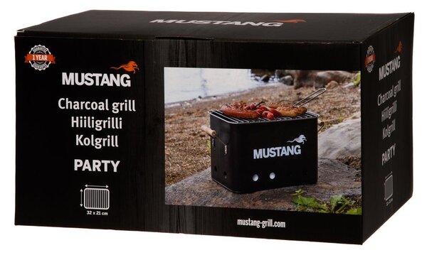 MUSTANG Барбекю на дървени въглища “Party“