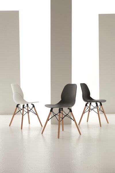 ТРАПЕЗЕН СТОЛ SHELL WOOD 022 BIANCO LaSeggiola