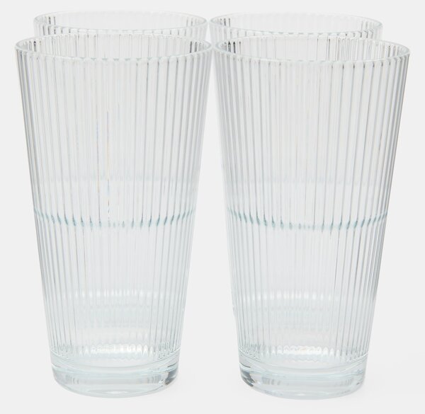 Sinsay - Комплект релефни чаши 4 pack - clear